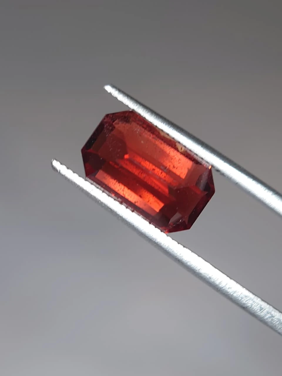 5.5ct Natural Malaya Garnet Emerald Faceted from Tanzania — view 5